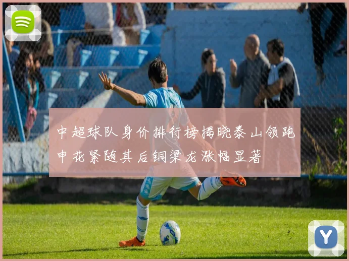 中超球队身价排行榜揭晓泰山领跑申花紧随其后铜梁龙涨幅显著