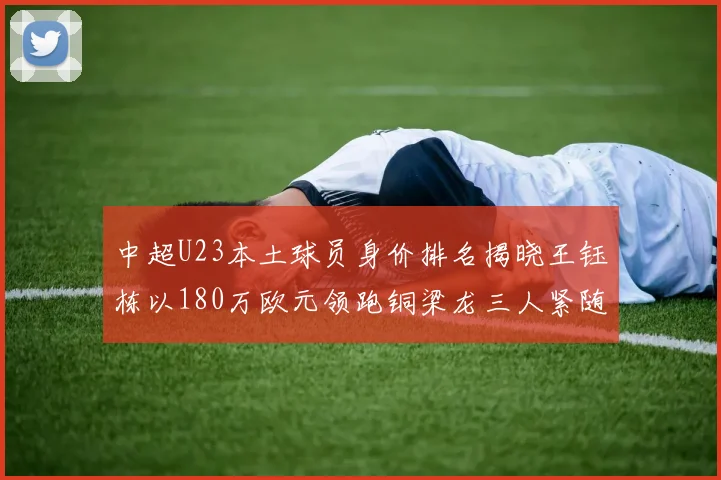 中超U23本土球员身价排名揭晓王钰栋以180万欧元领跑铜梁龙三人紧随其后